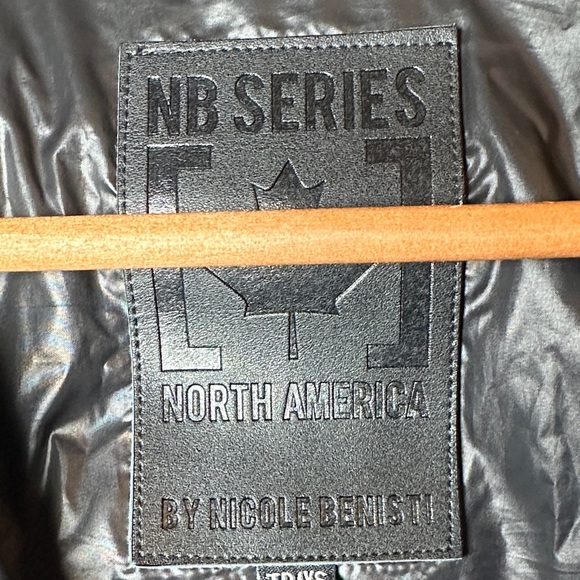 Nicole Benisti NB Series Black Lamb Leather Duck Down Puffer Coat XS - Picture 7 of 12